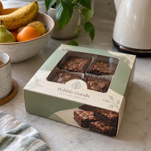Custom printed brownie boxes