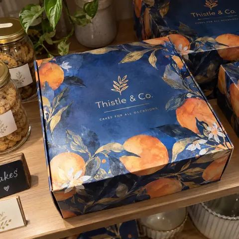 Custom printed cake boxes
