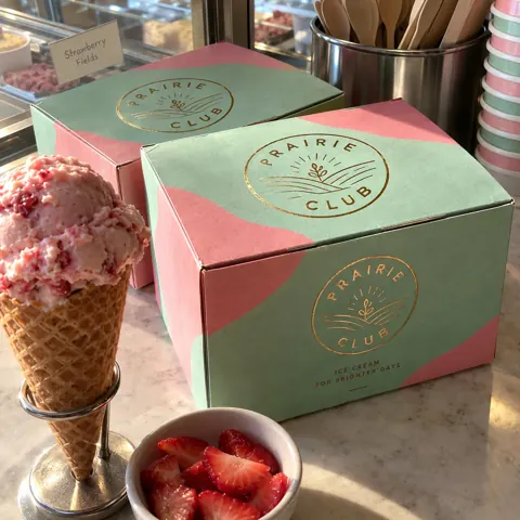 Custom printed ice cream boxes