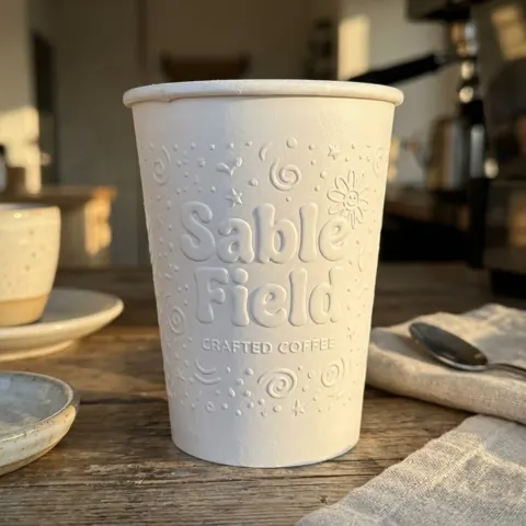 Custom printed paper coffee cups