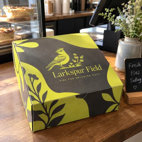 Custom printed pie boxes